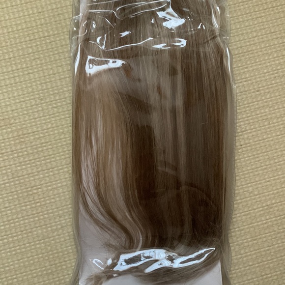 22 inch human hair extensions 7pcs 120g light brown with blonde highlights - Picture 13 of 14